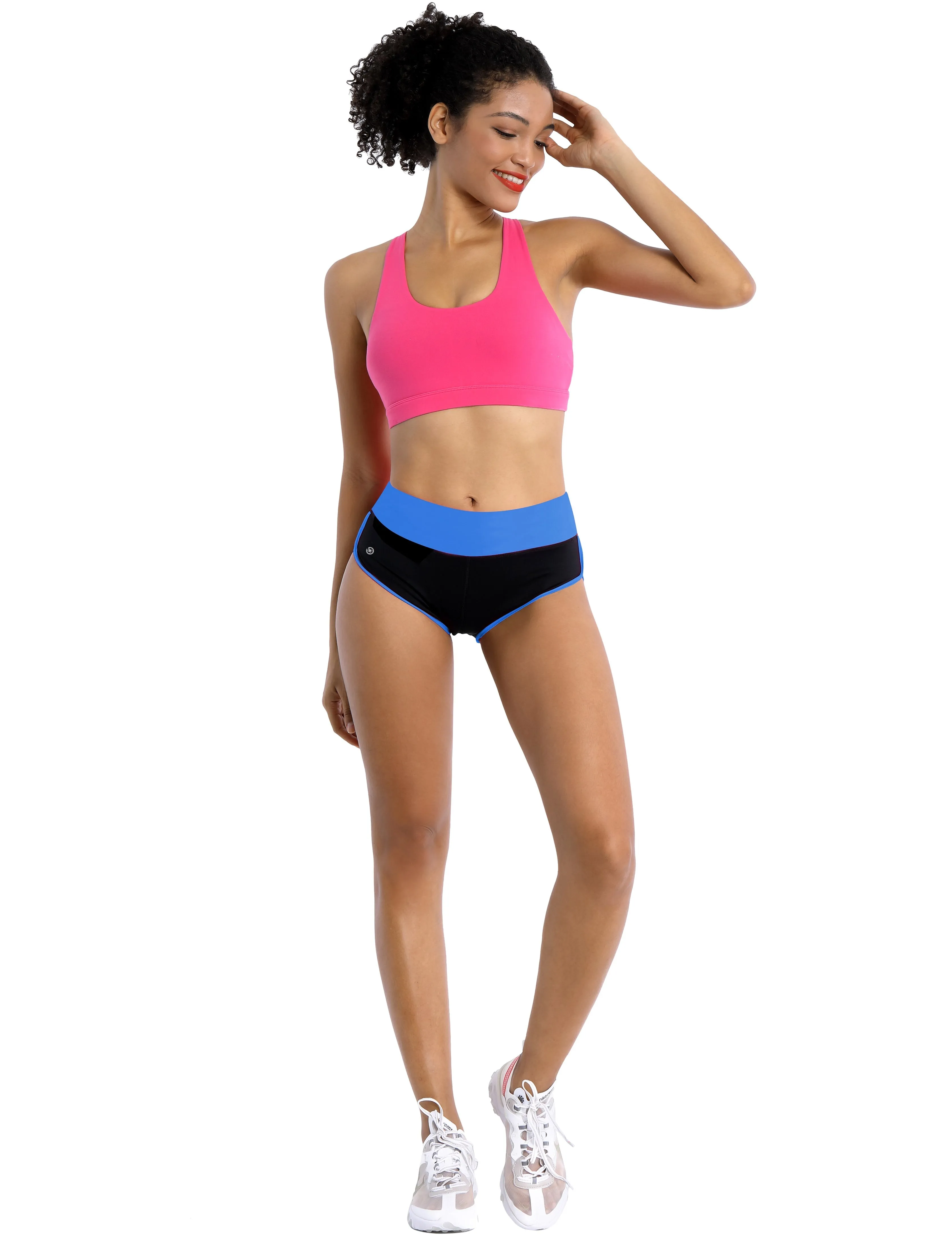 030 Sexy Booty yogastudio Shorts blue_black_yogastudio