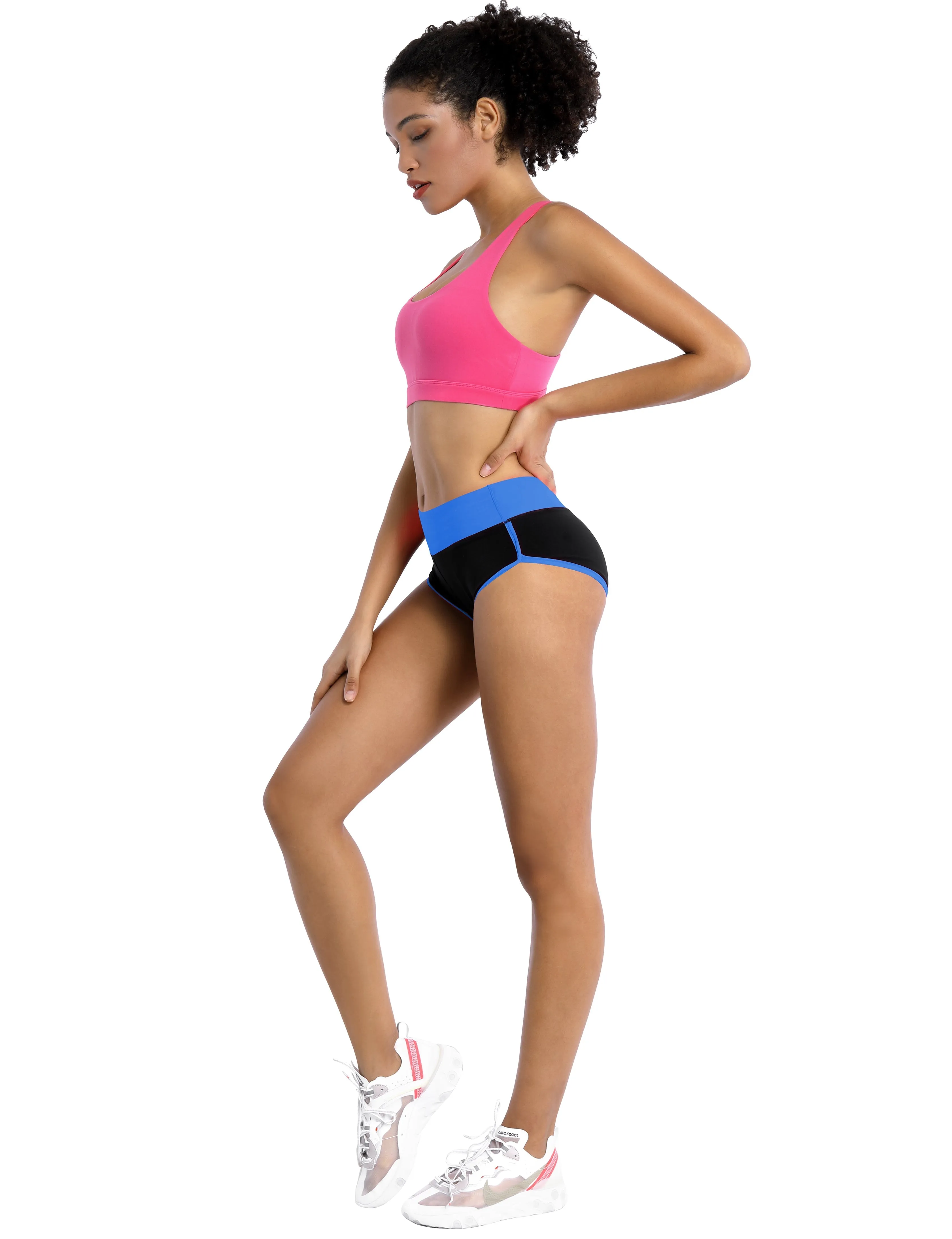 030 Sexy Booty yogastudio Shorts blue_black_yogastudio
