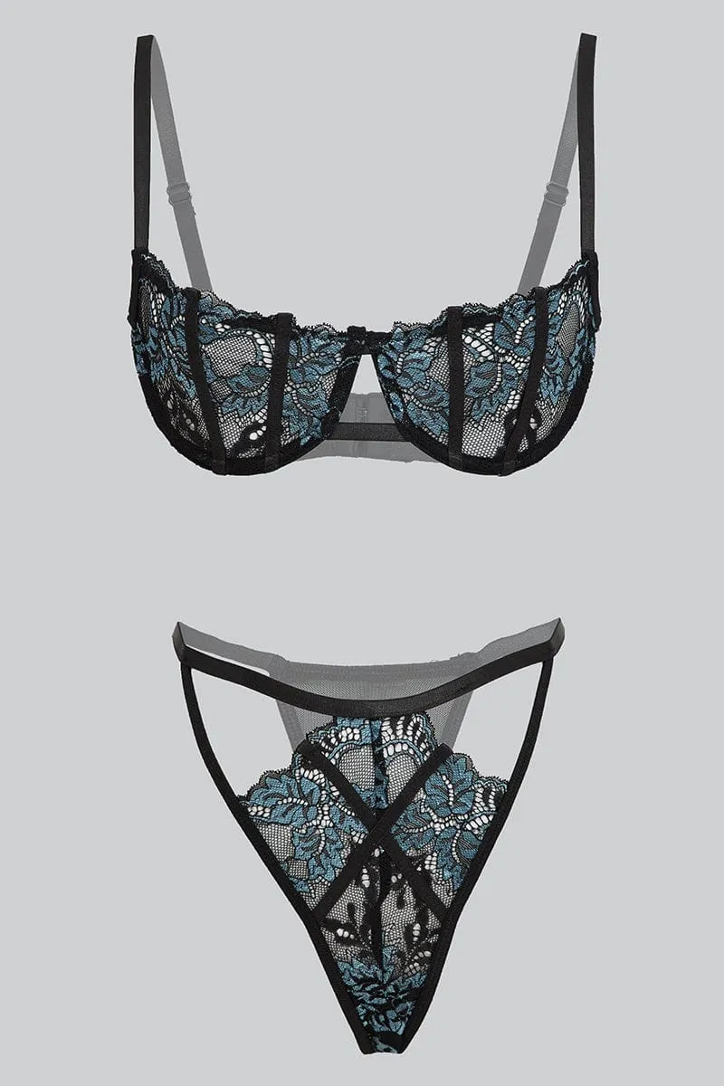 Black Lace Lingerie Set