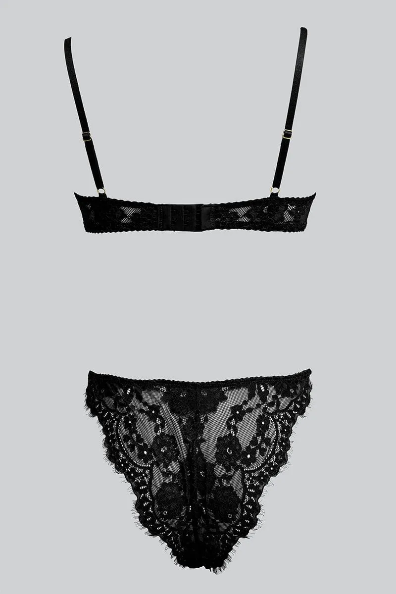Black Lace Lingerie Set