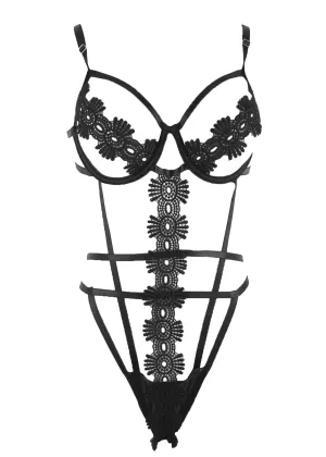 Brenda (Black) Cut-Out Teddy