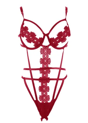 Brenda (Red) Cut-Out Teddy