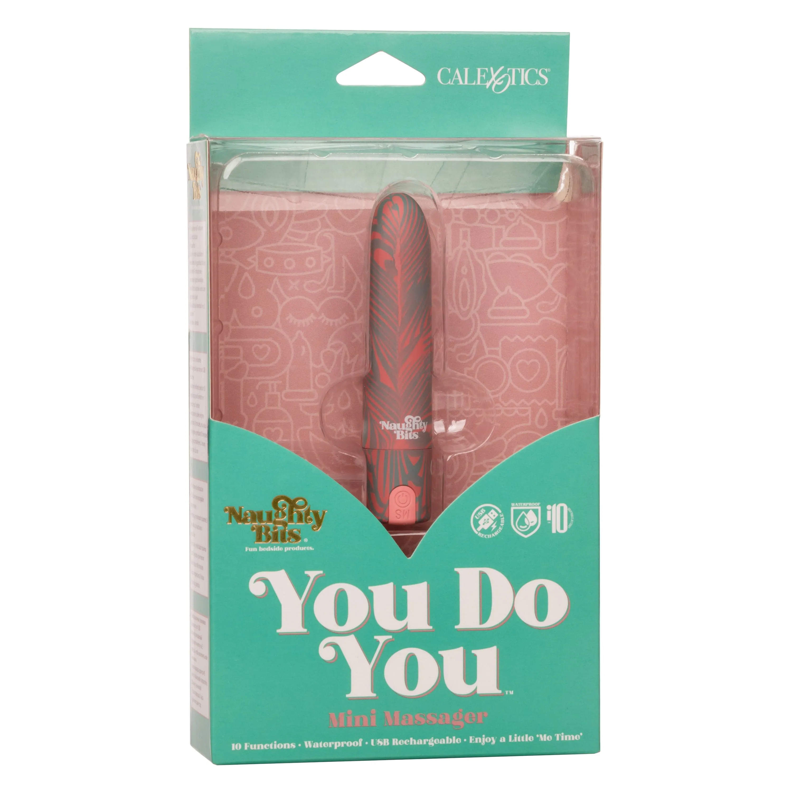California Exotics - Naughty Bits You Do You Mini Massager Bullet Vibrator (Multi Colour)