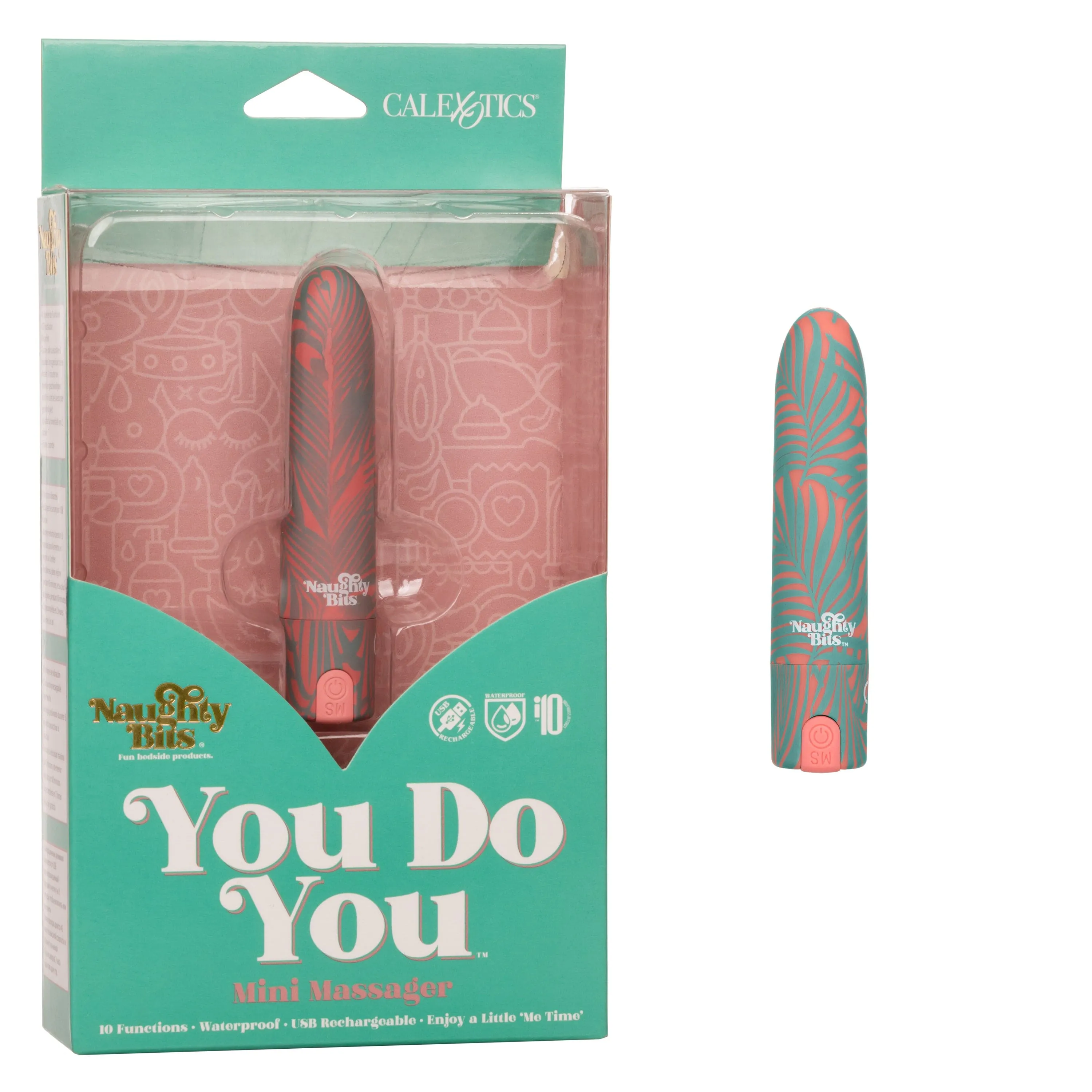 California Exotics - Naughty Bits You Do You Mini Massager Bullet Vibrator (Multi Colour)