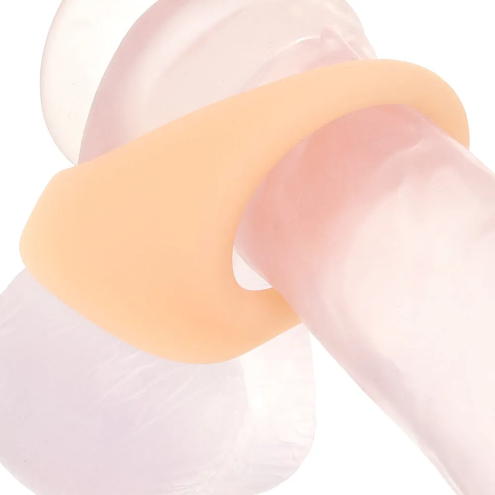 Jock Discreet Silicone Cock & Ball Ring in Light