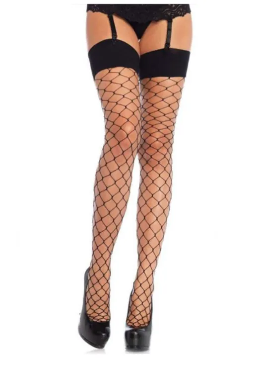 Leg Avenue Spandex Fence Net Stockings with Reinforce LA9105