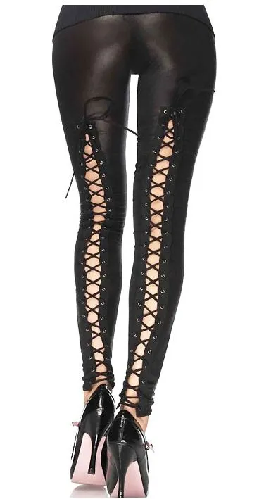 Leg Avenue Wet Look Corset Leggings 13535