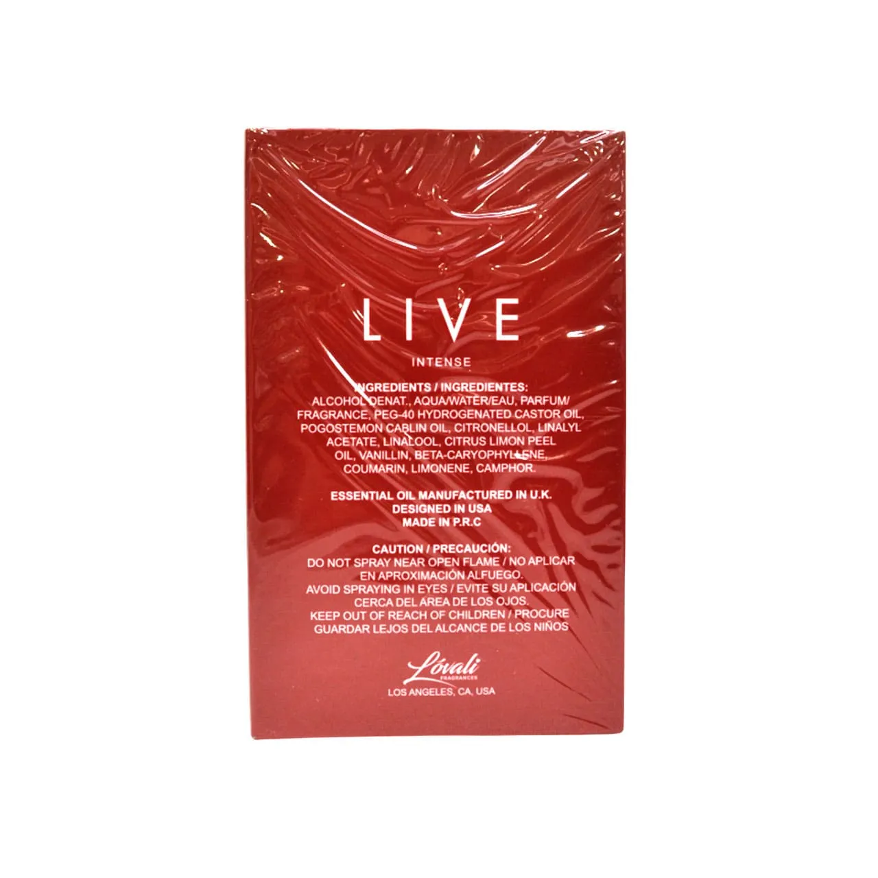 Lovali Live Intense Pour Femme Eau De Parfum 100ml