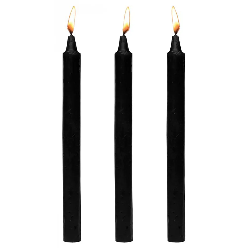 Master Series Dark Drippers Candle Set of 3 in Black