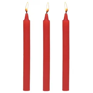 Master Series Fire Sticks Drip Candle Set of 3 in Red