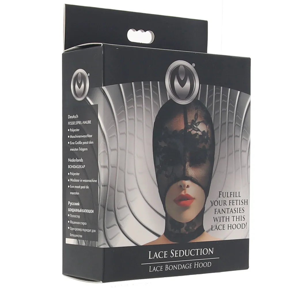 Master Series Lace Seduction Bondage Hood