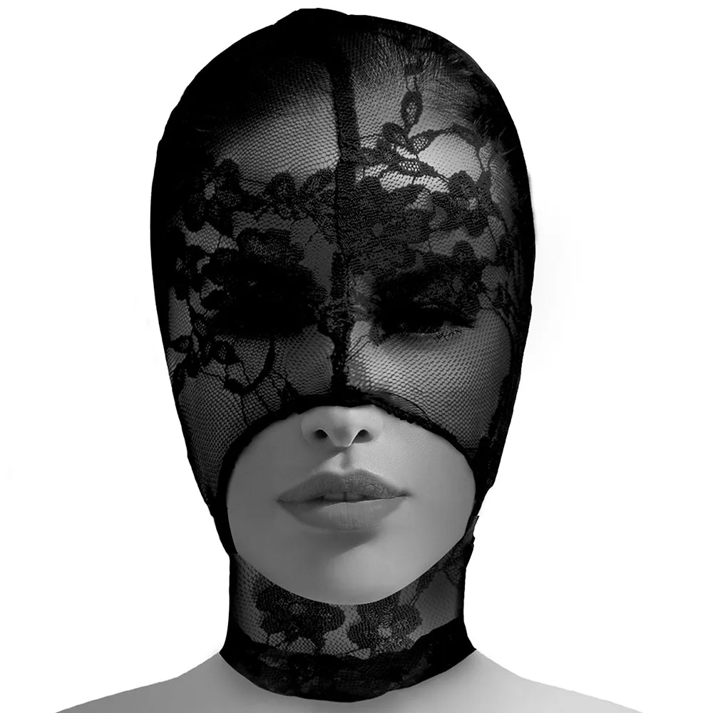 Master Series Lace Seduction Bondage Hood