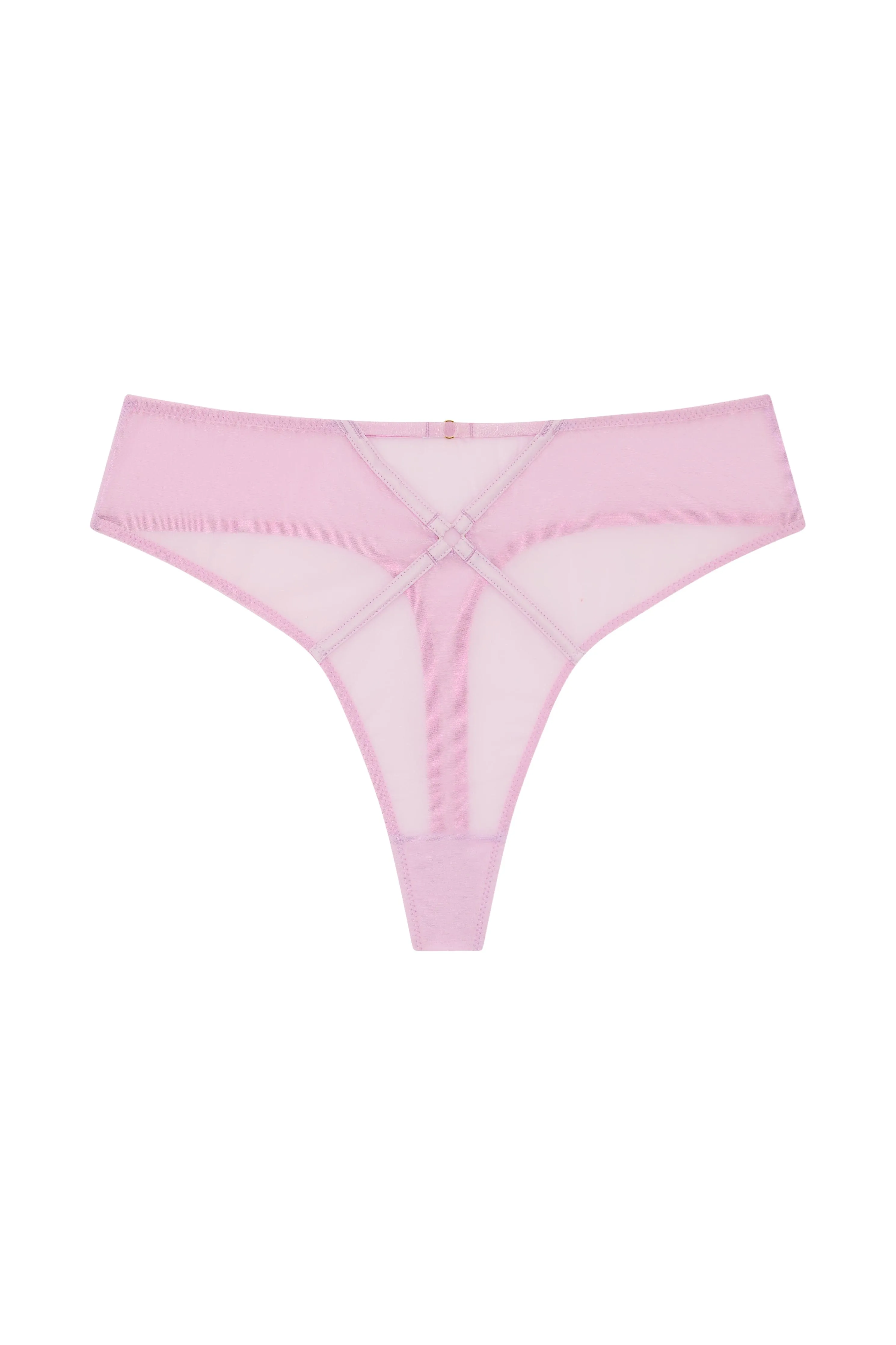 Naya Lilac Mesh Cut Out High Waist Thong