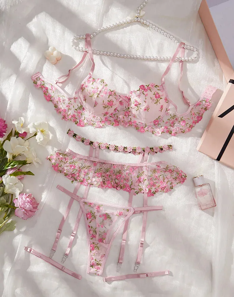 #PB Fancy Embroidery Underwear Set