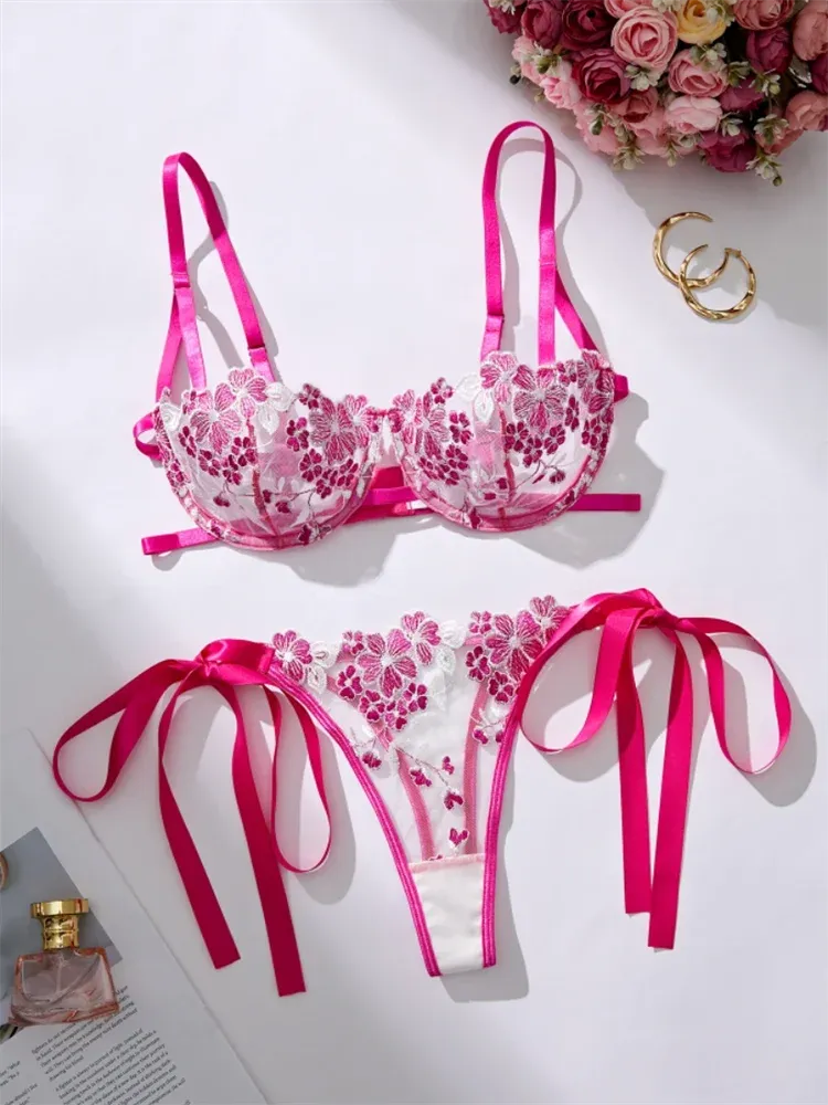 #PB Fancy Lingerie Embroidery Set
