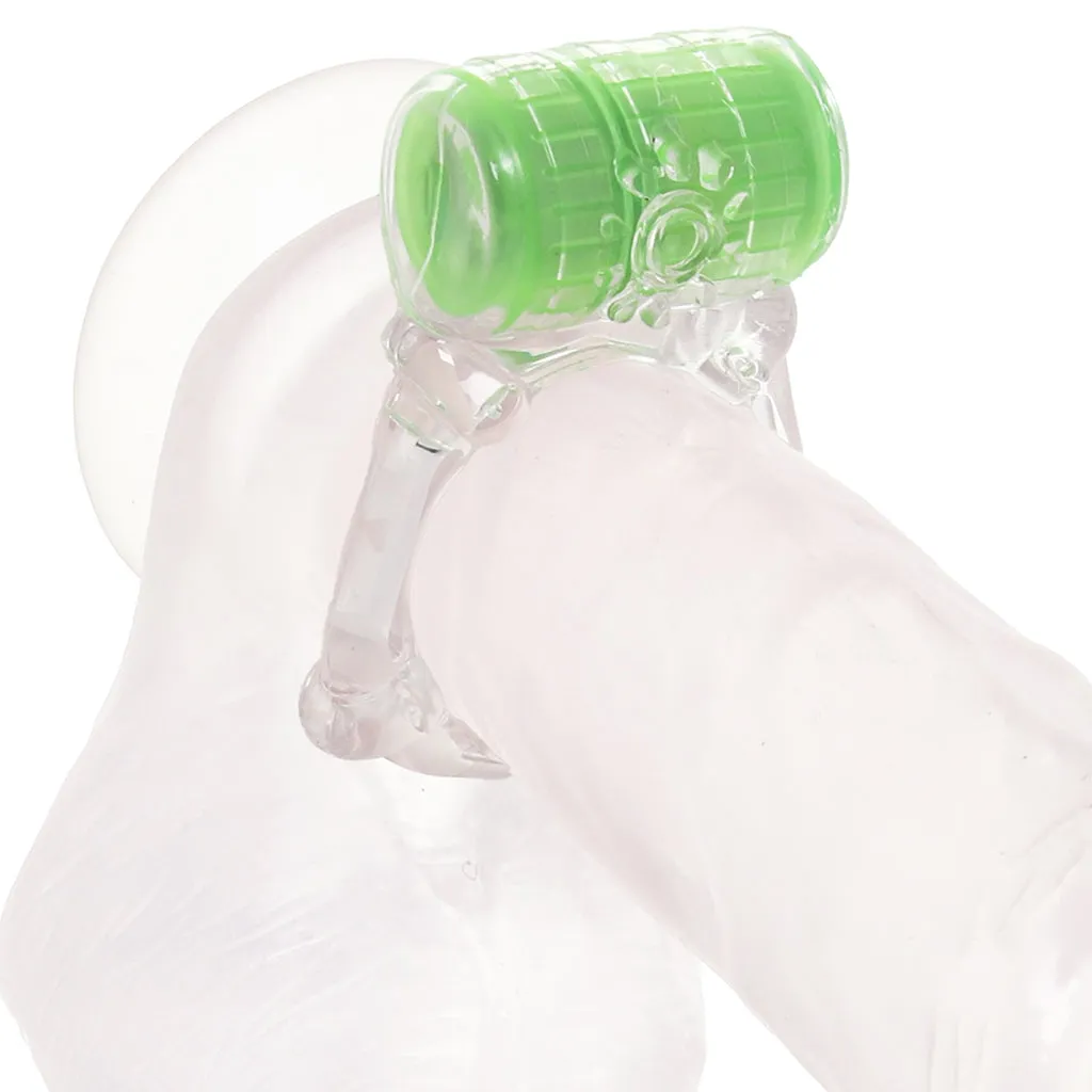 Play With Me Pleaser Rechargeable Cock Ring in Neon Green