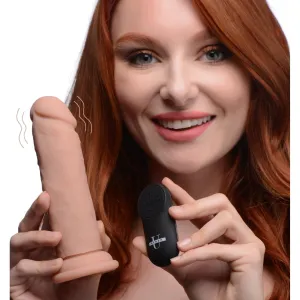 Power Player 28x Vibrating Silicone Dildo With Remote