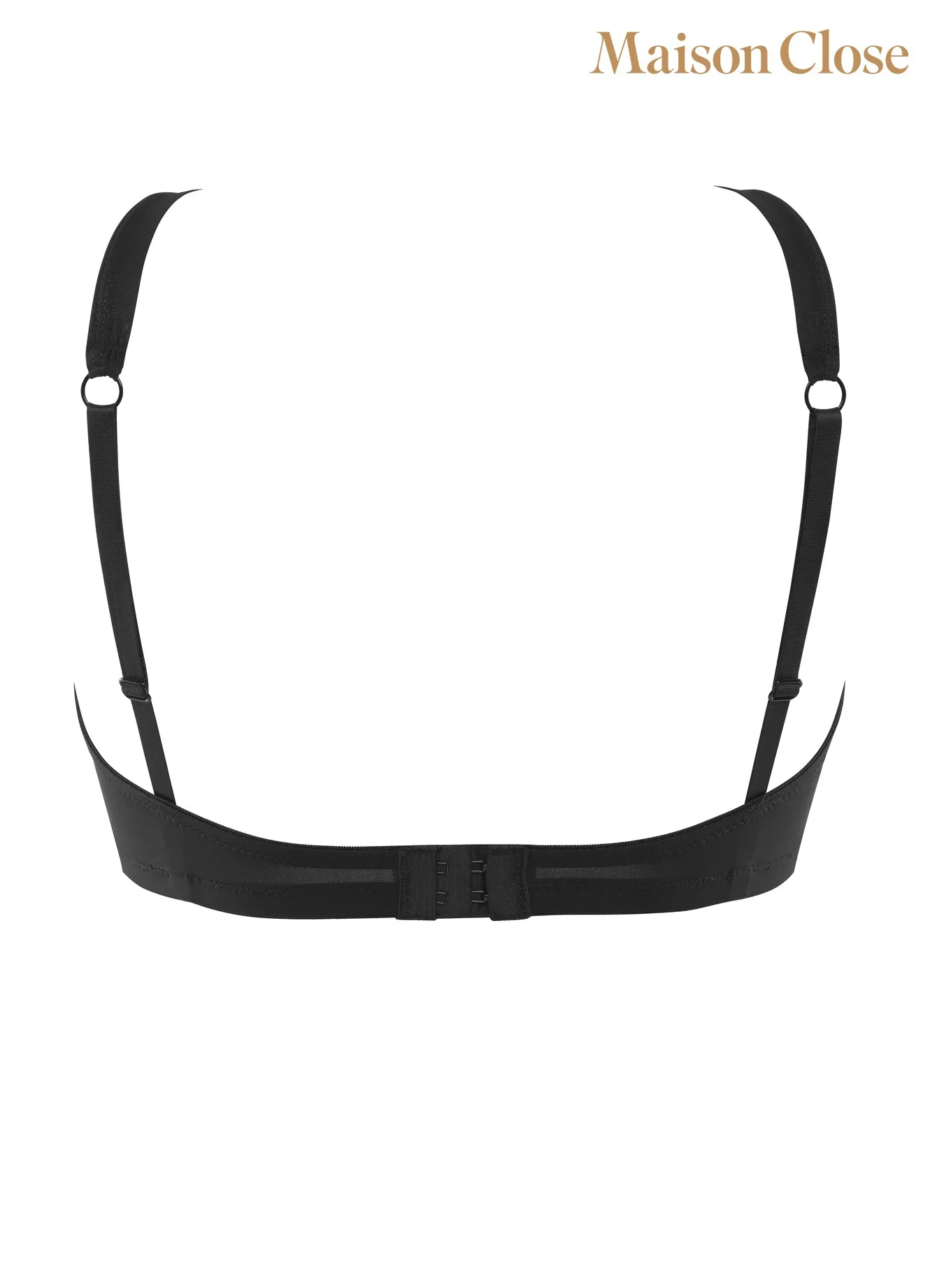 "Pure Tentation" Neck Bra Black