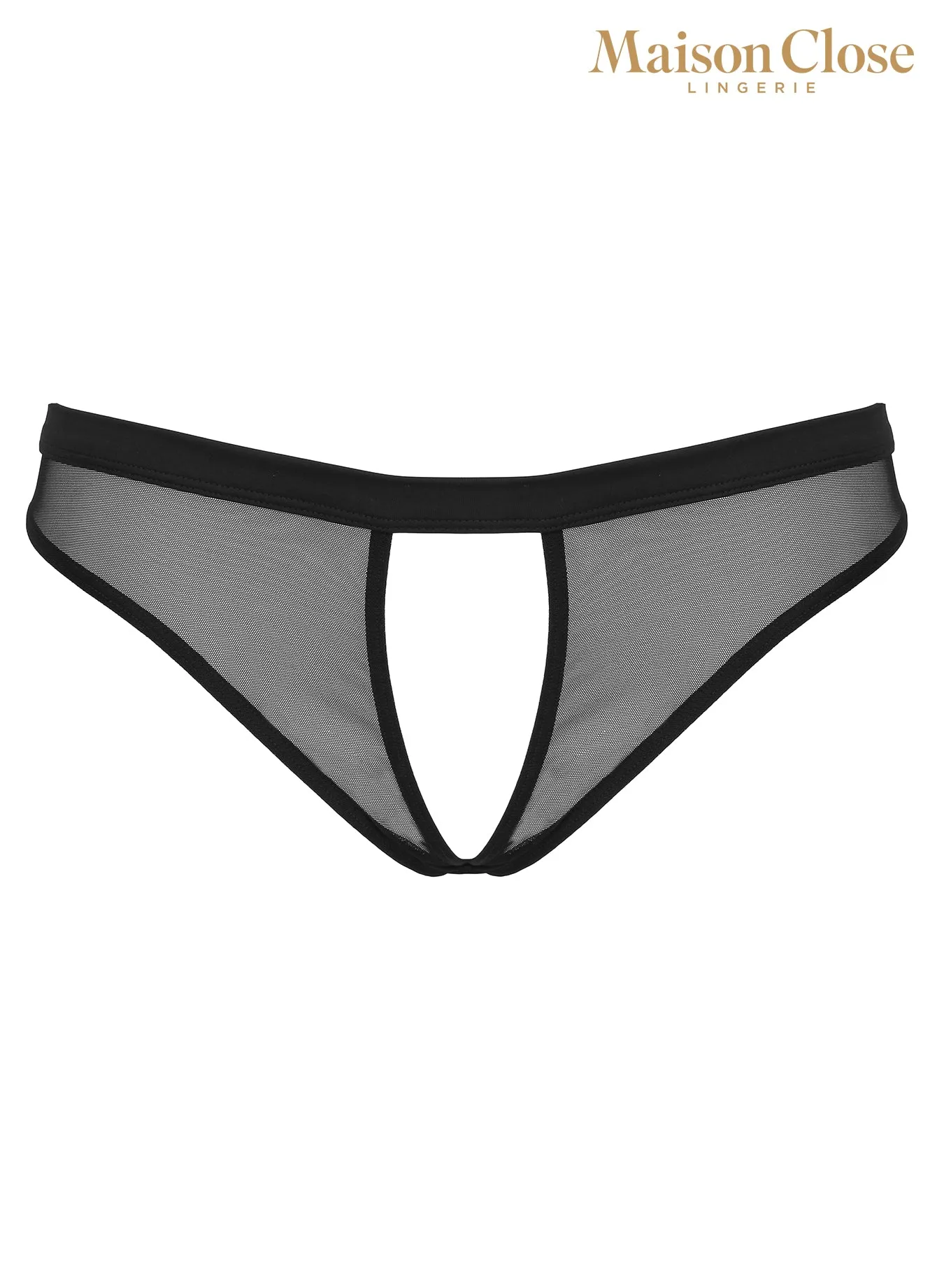 "Pure Tentation" Open Brief Black