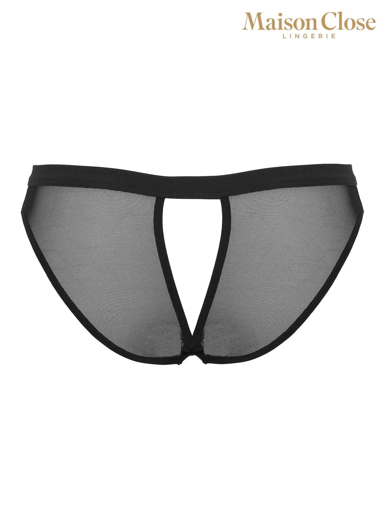 "Pure Tentation" Open Brief Black