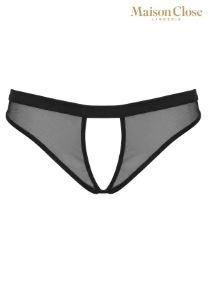"Pure Tentation" Open Brief Black