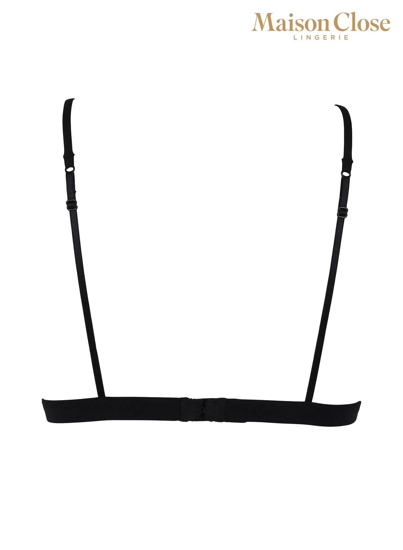 "Pure Tentation" Triangle Bra Black