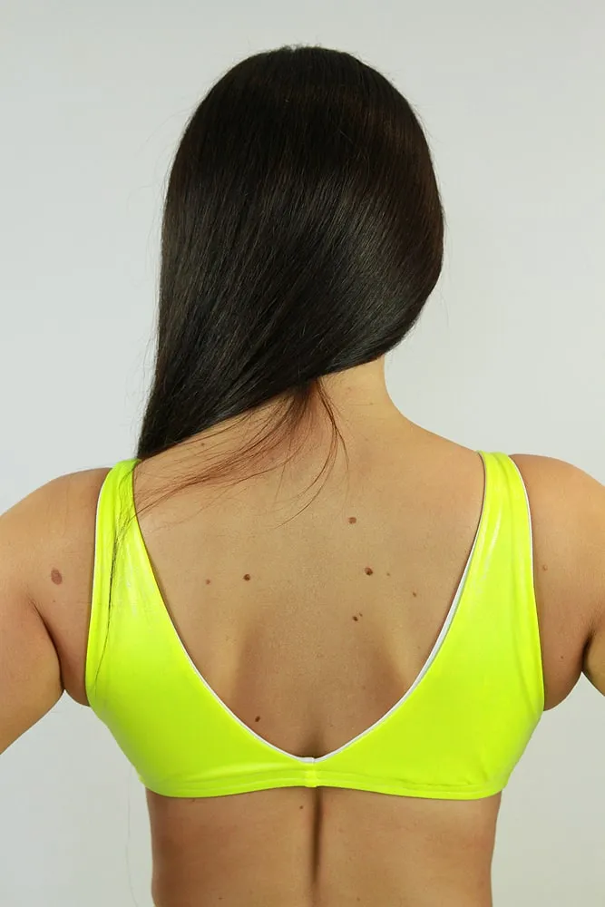 Rarr Tie-Up Bra - Yellow Sparkle