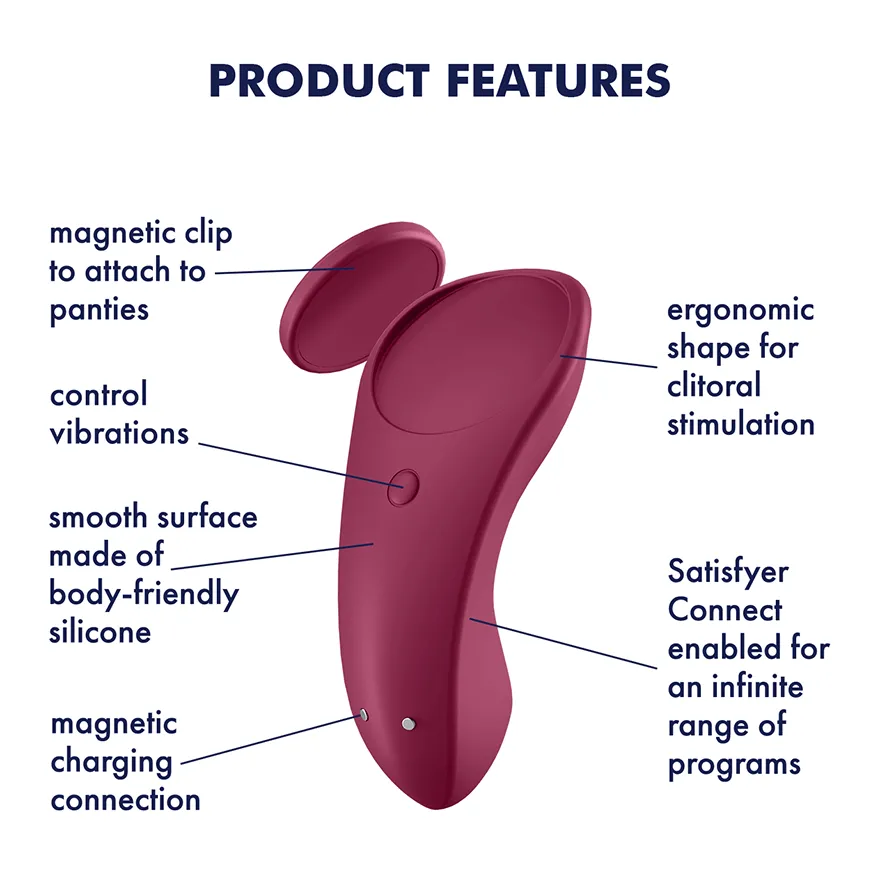 Satisfyer - Sexy Secret App-Controlled Panty Vibrator (Pink)
