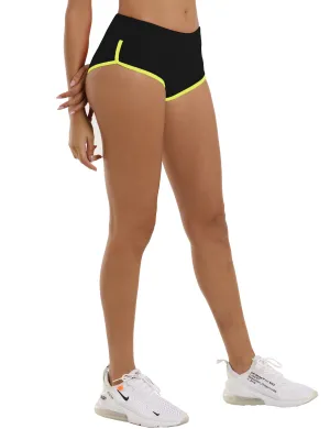 Sexy Booty Golf Shorts black_fluorescentyellow_Golf