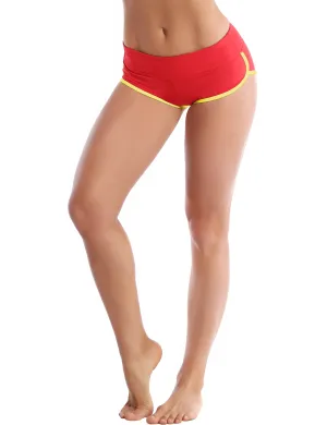 Sexy Booty Pilates Shorts scarlet_fluorescentyellow_Pilates