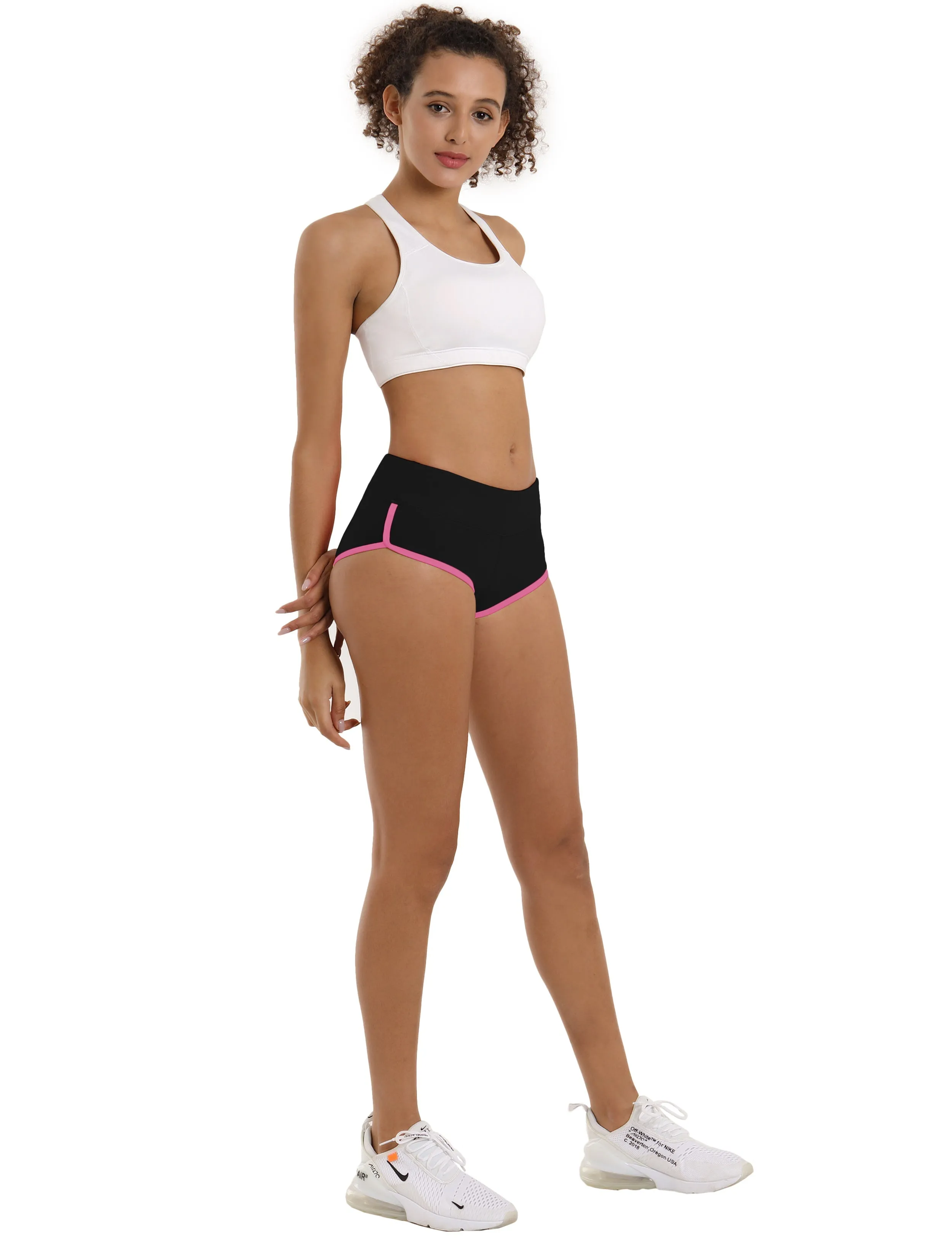 Sexy Booty Tall Size Shorts black_pink_Tall Size