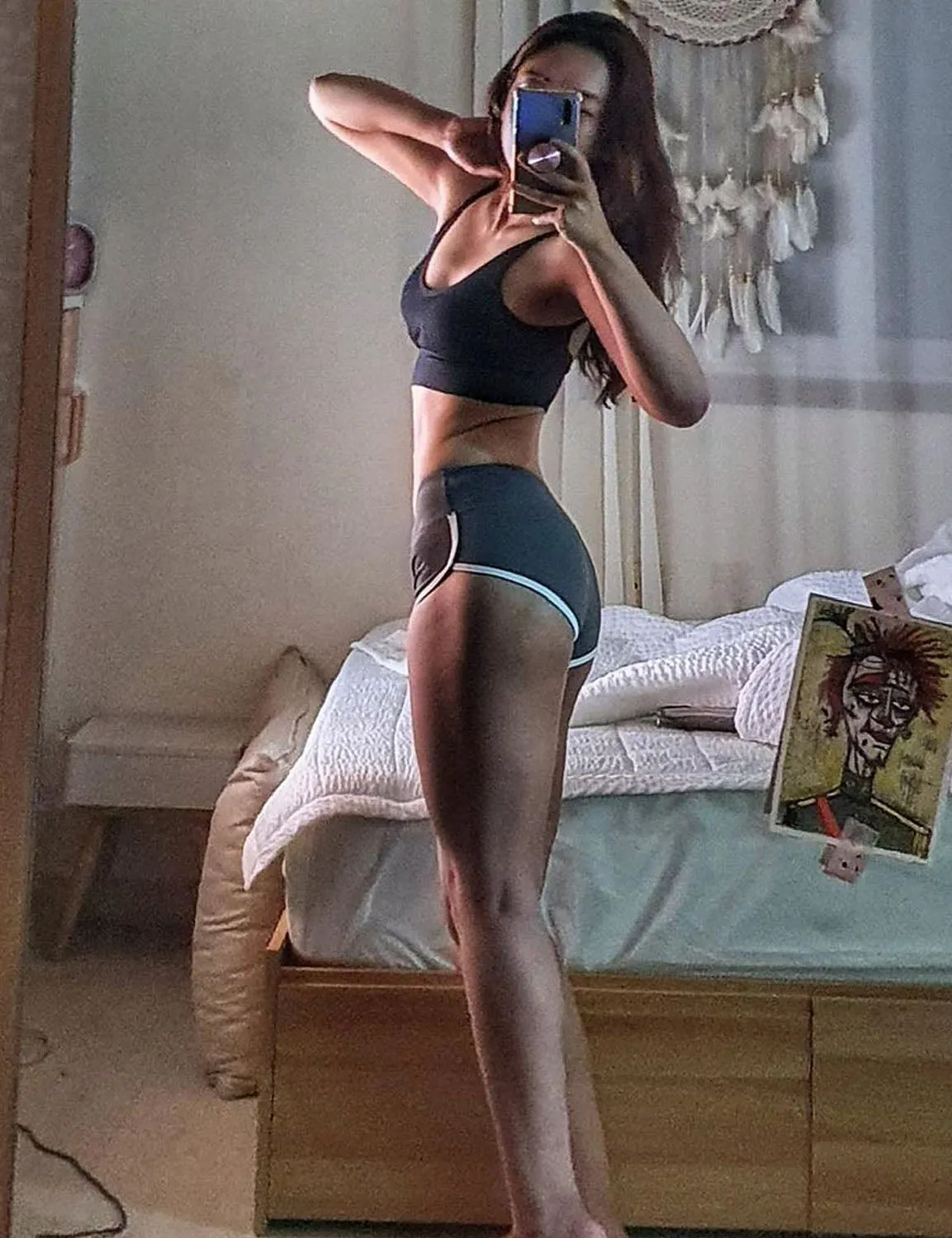 Sexy Booty Tall Size Shorts shadowcharcoal ins_Tall Size