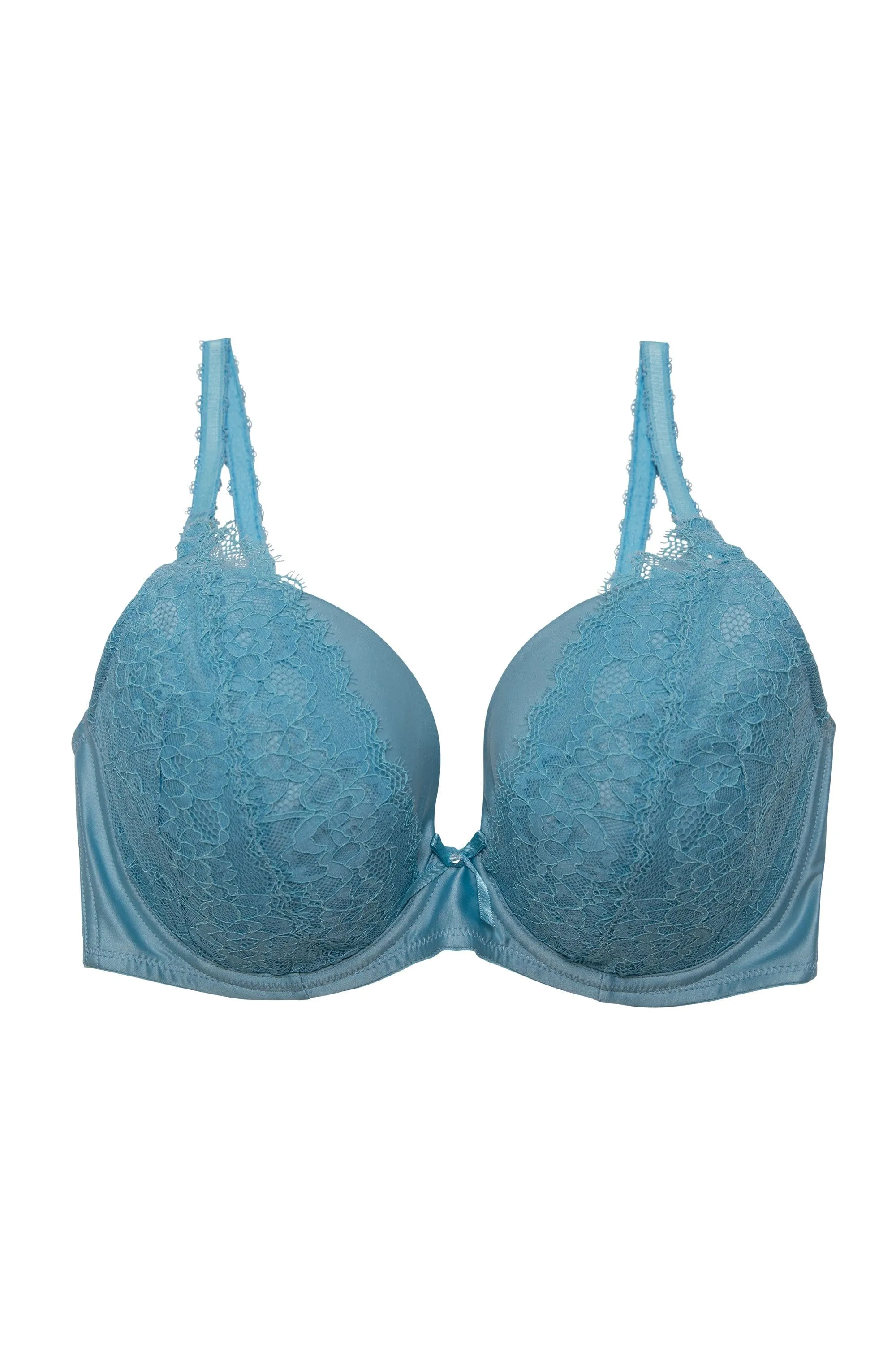 Sophia Light Blue Plunge & Push Up Bra