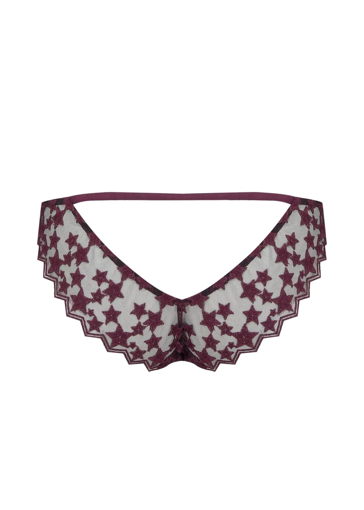 Stella Ouvert Brazilian Knicker (Plum)
