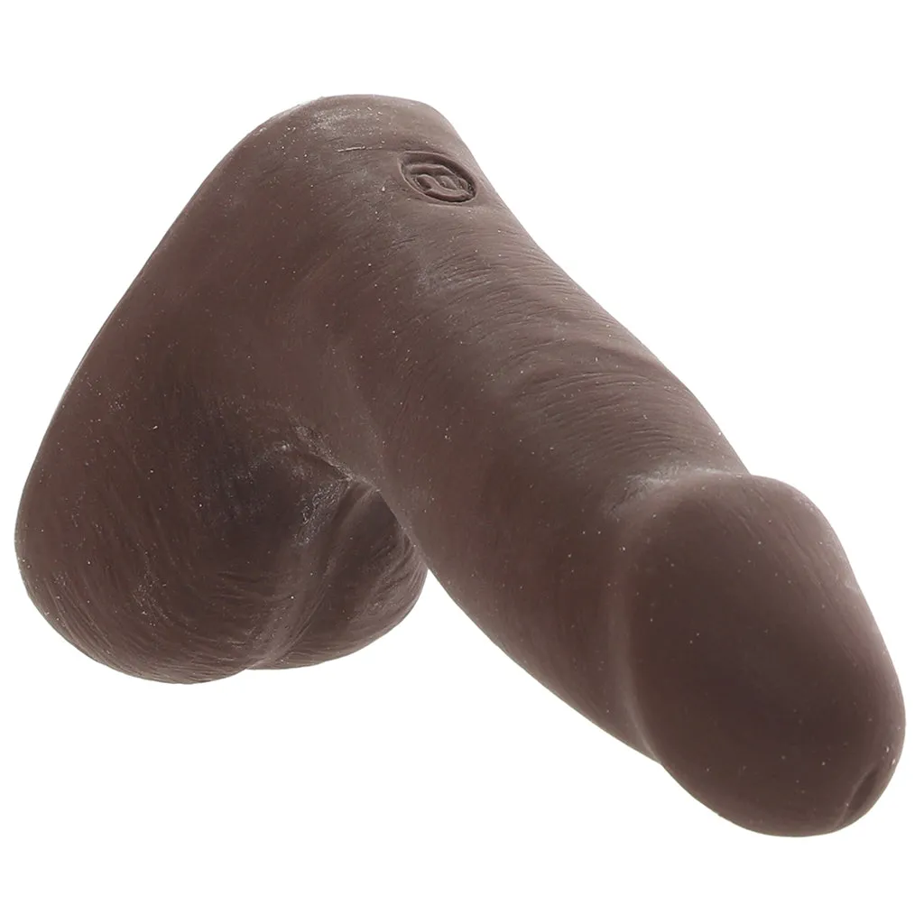 The Realistic 5 Inch Cock with Balls in Chocolate