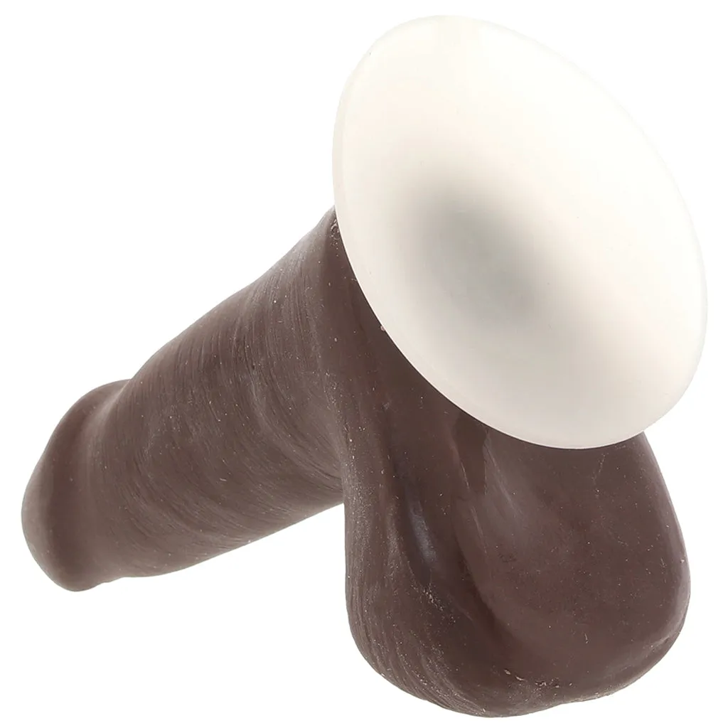 The Realistic 5 Inch Cock with Balls in Chocolate