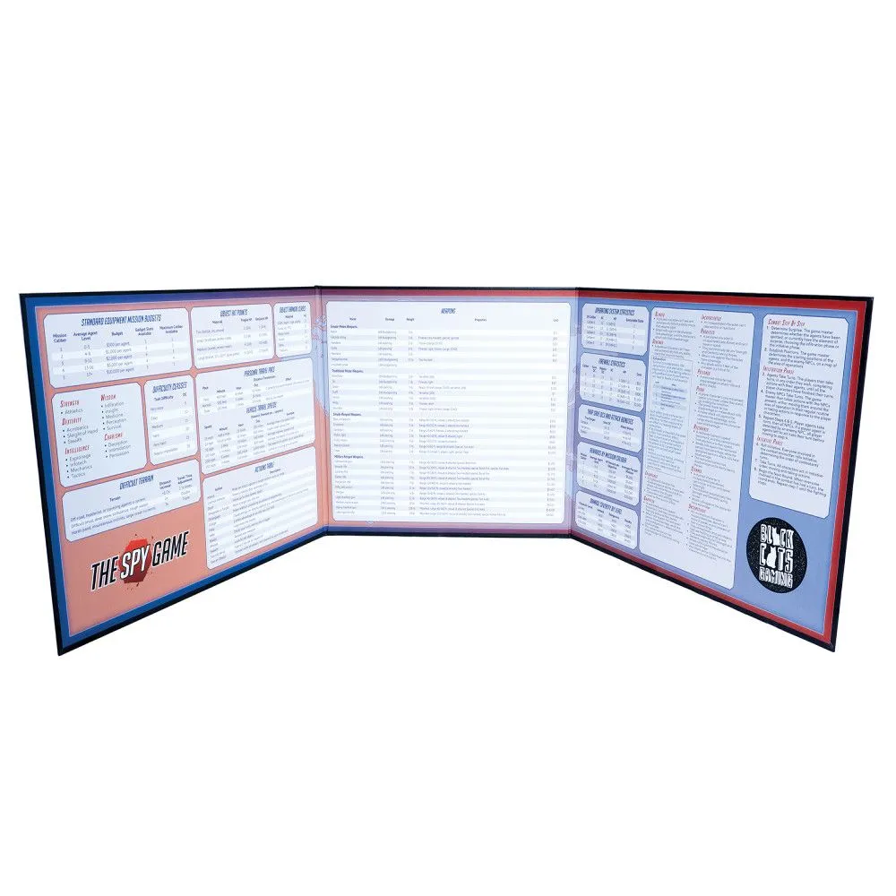 The Spy Game Deluxe GM Screen and Adventure Guide
