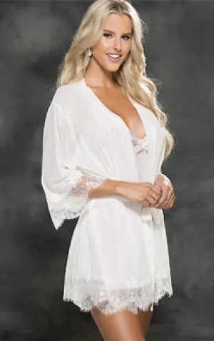 Virgin Bride 3pc Peignoir Set