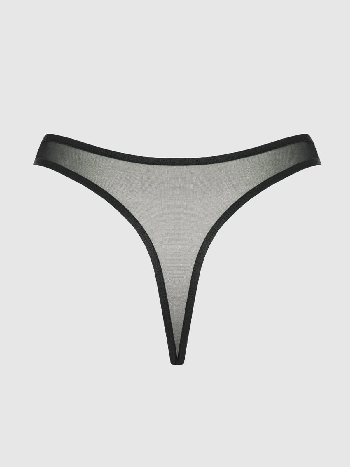 Vivienne Crotchless Mesh Thong