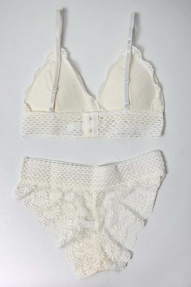 White Lace Lingerie Set
