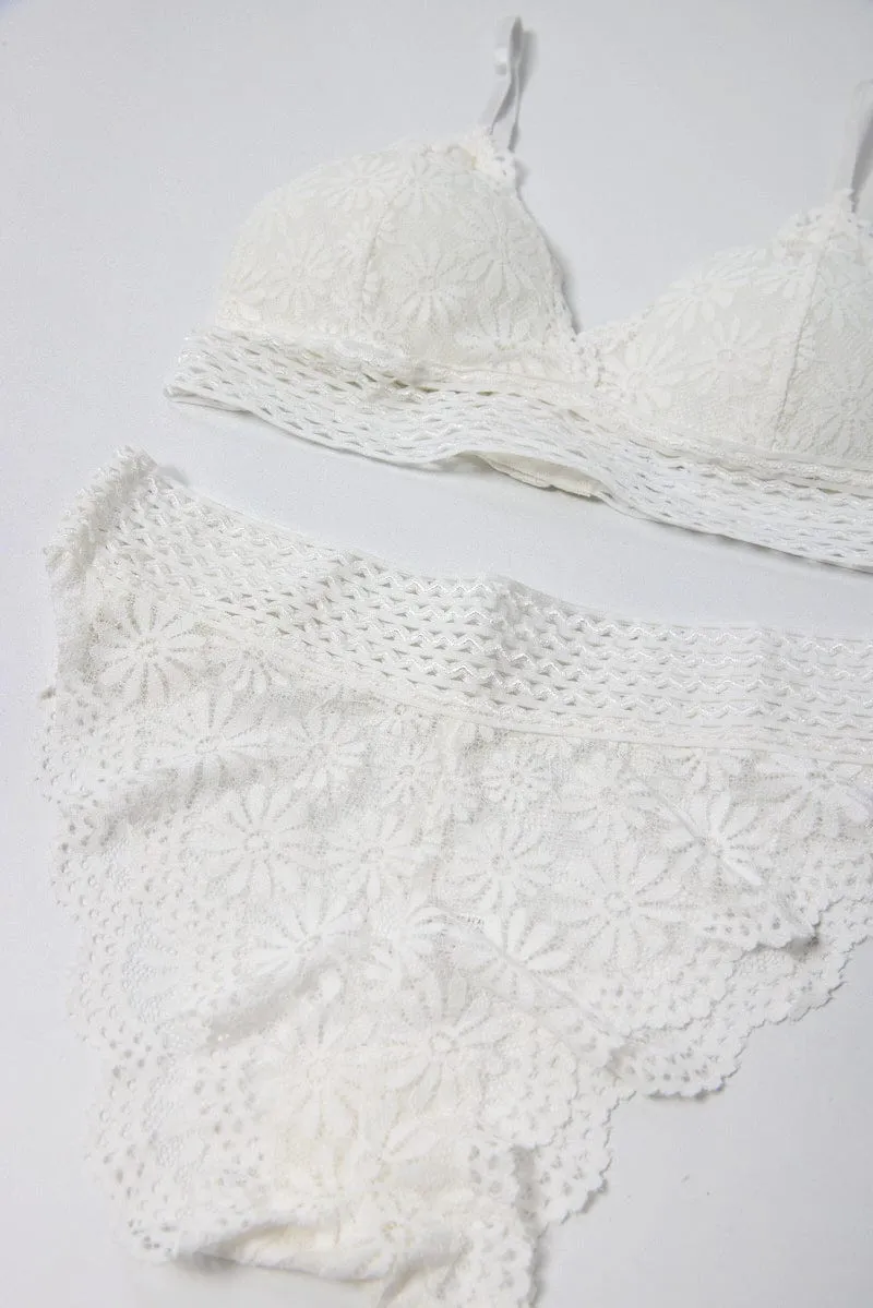 White Lace Lingerie Set
