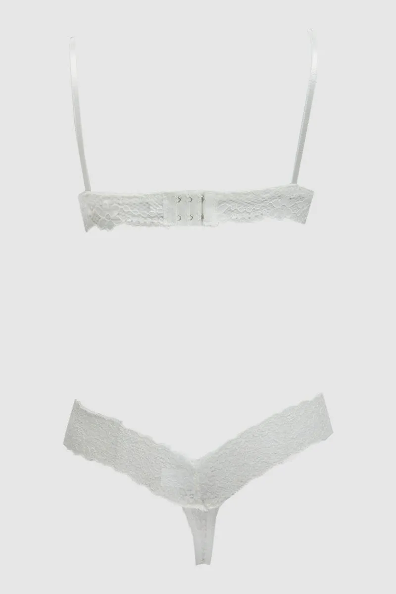 White Lace Lingerie Set