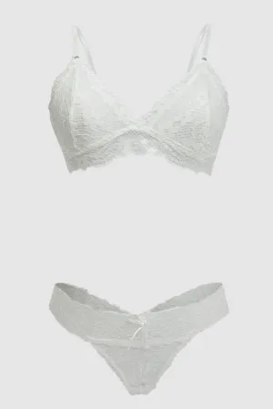 White Lace Lingerie Set