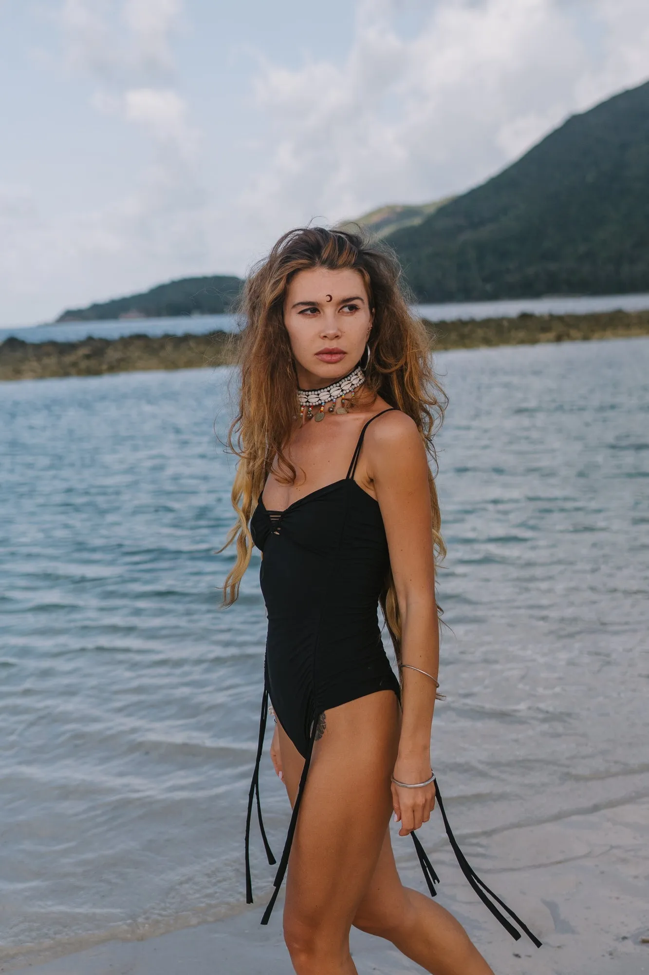 Wholesale - One Piece Swimsuit For Women in Black "RACHEL" (Lycra Fabric)